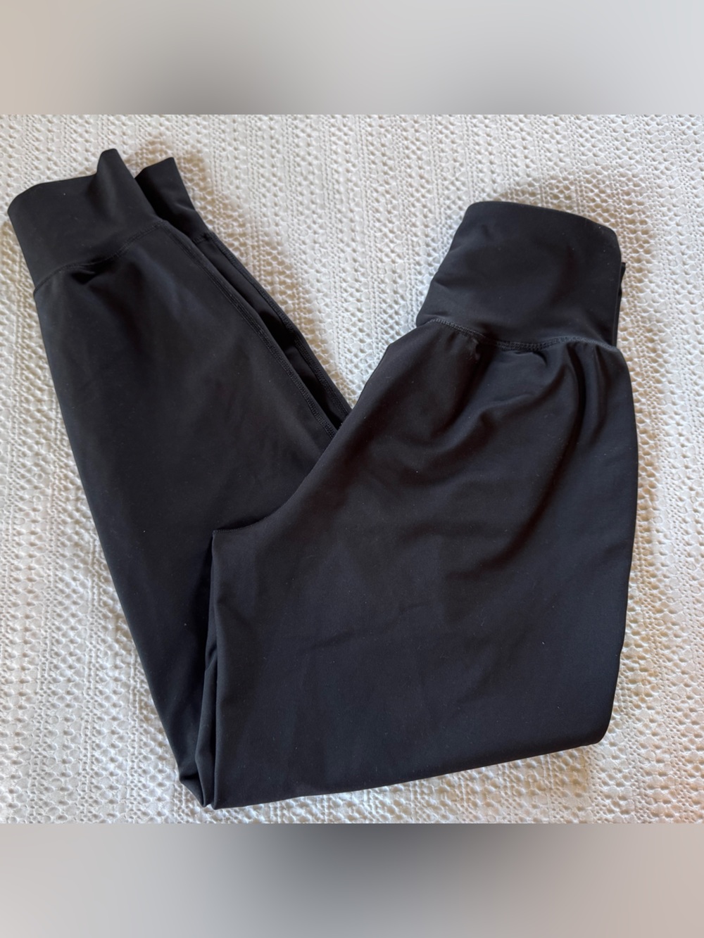 Old Navy Black Women's Jogger Track Pants power soft high rise medium